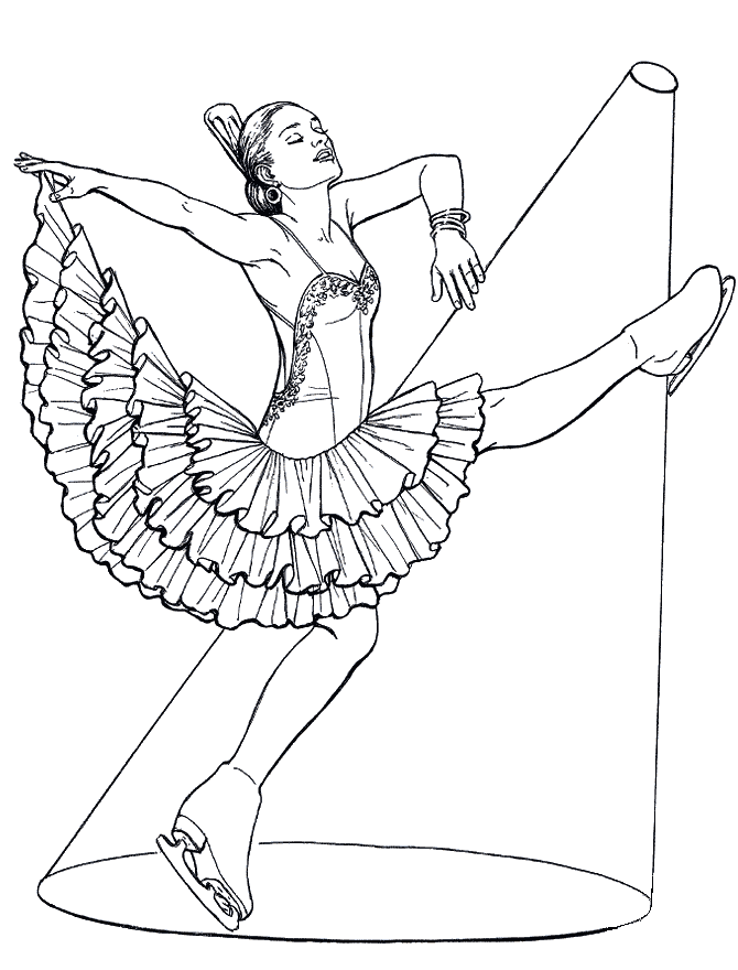 figure skating coloring pages