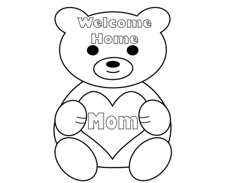 welcome home coloring page