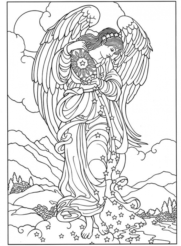 angel coloring pages printable