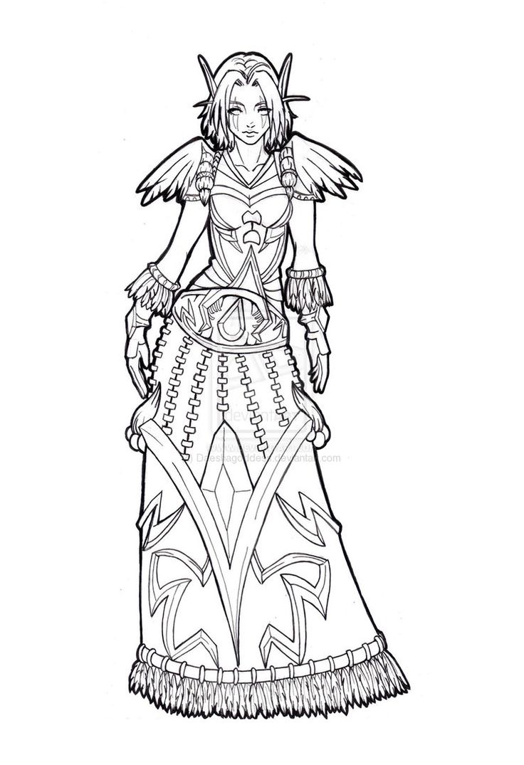 world of warcraft coloring pages