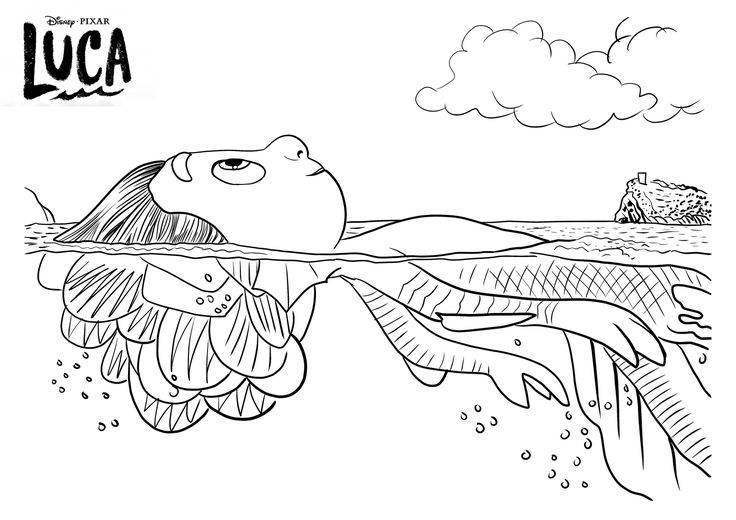 printable luca coloring pages