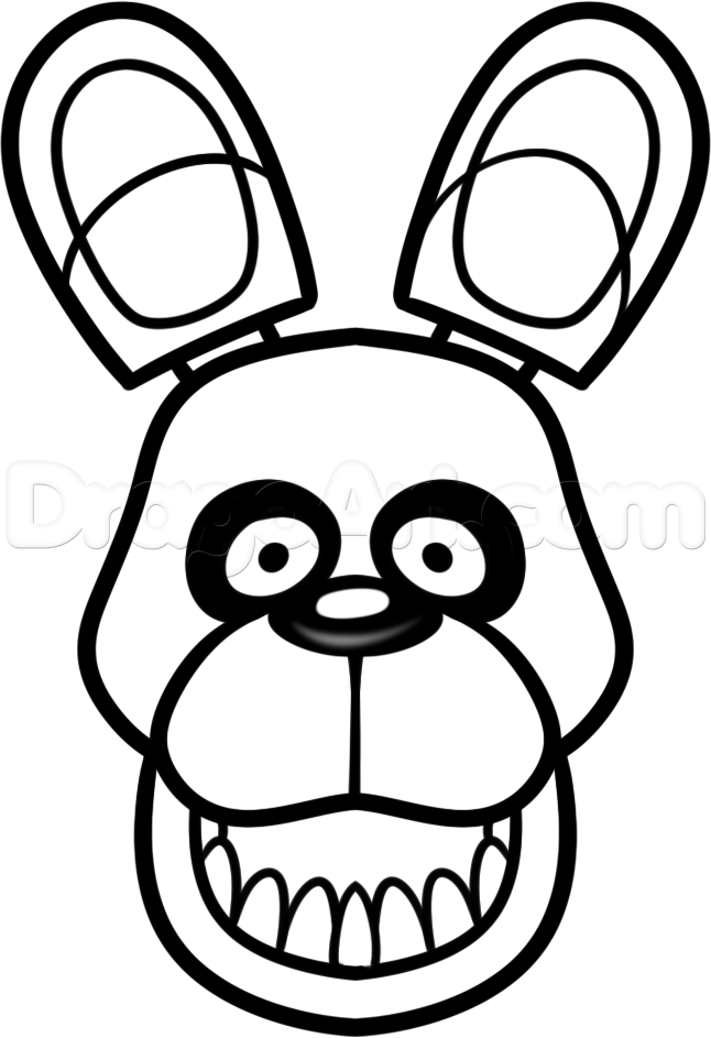 bonnie fnaf coloring page