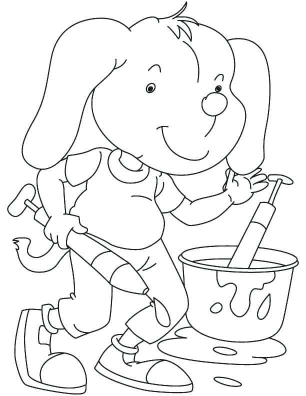 holi coloring page