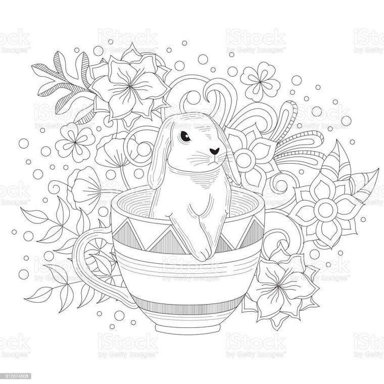 bunny coloring pages for adults