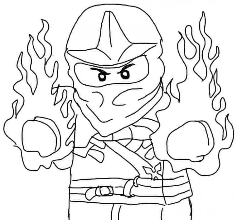 kai ninjago coloring page