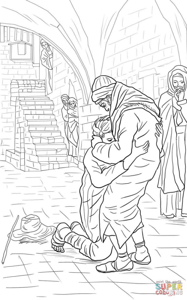 the prodigal son coloring page