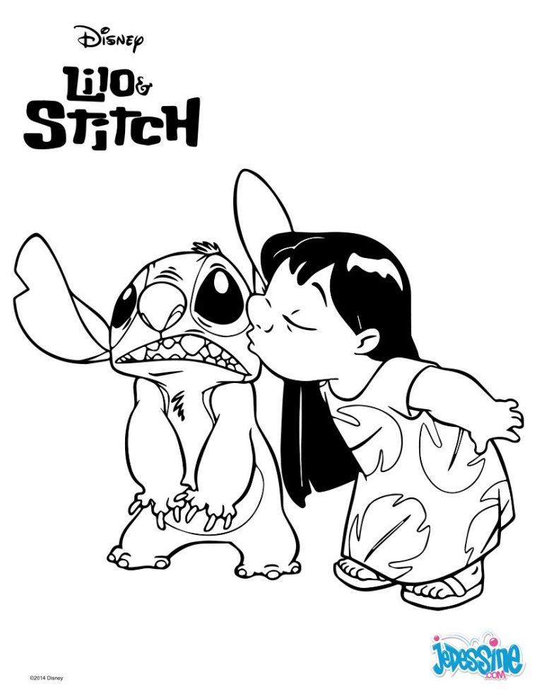 128 Dessins De Coloriage Lilo Et Stitch À Imprimer intérieur Dessin Stitch A Imprimer