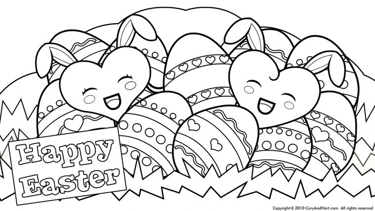 13 Cute Easter Coloring Pages >> Disney Coloring Pages dedans Happy Color A Imprimer