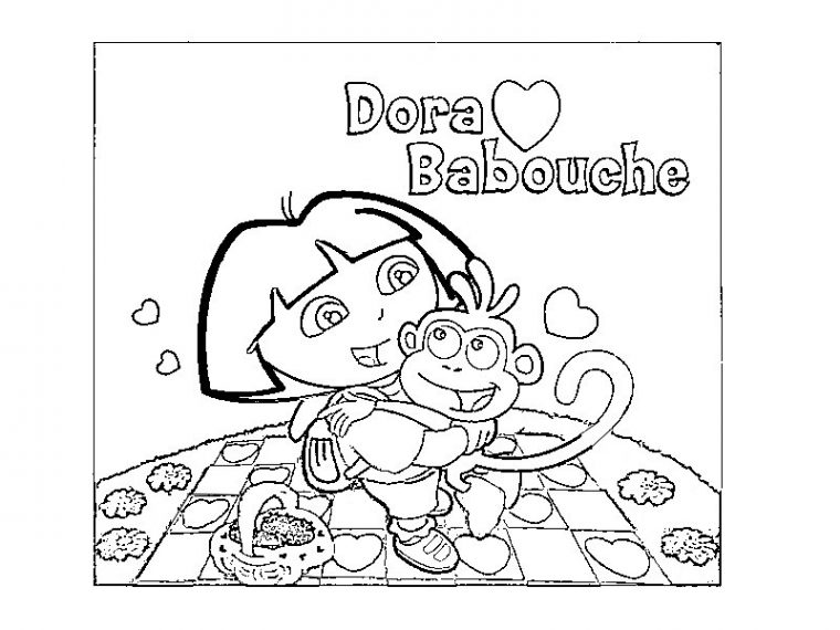 130 Dessins De Coloriage Dora À Imprimer Sur Laguerche tout Coloriage Dora Noel