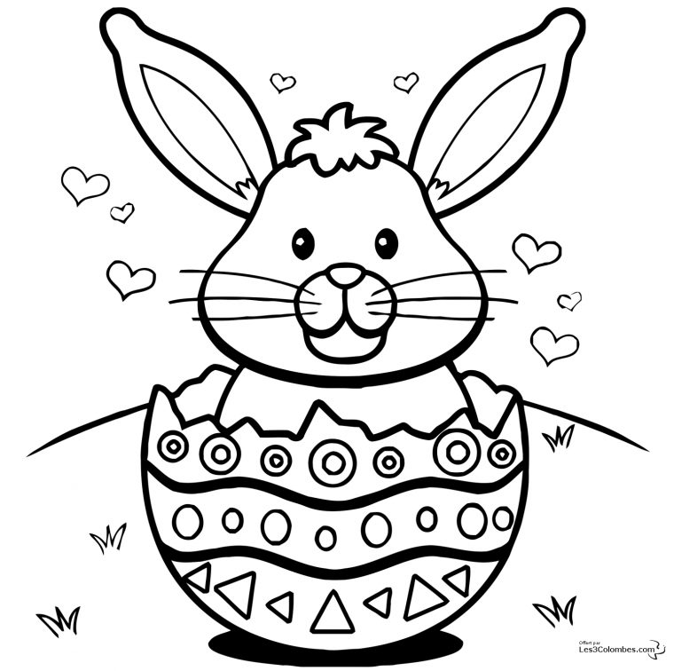 131 Dessins De Coloriage Lapin À Imprimer à Lapin À Colorier