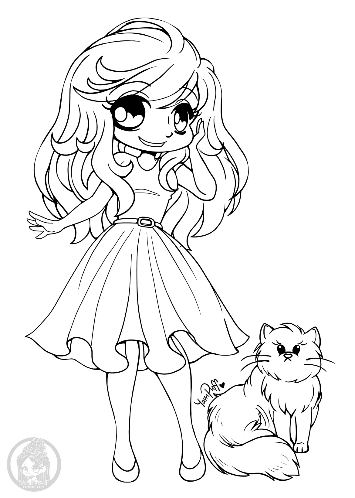 14 Acceptable Coloriage Manga Chibi Gallery - Coloriage serapportantà Coloriage De Manga