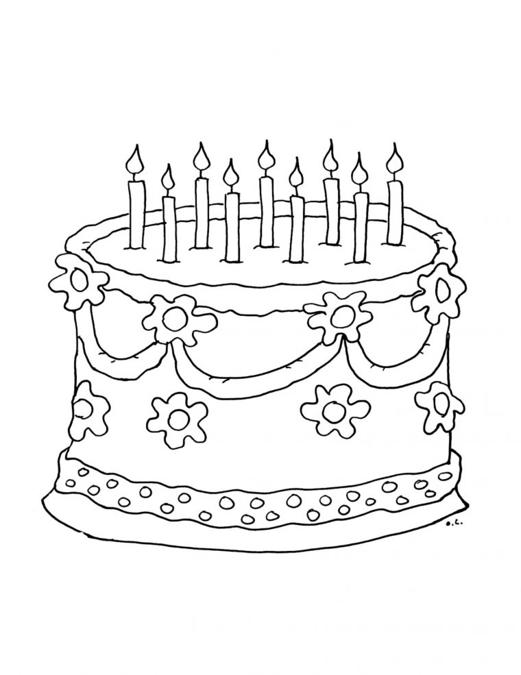 15 Coloriage Gateau D Anniversaire | Des Milliers De avec Coloriage 40 Ans