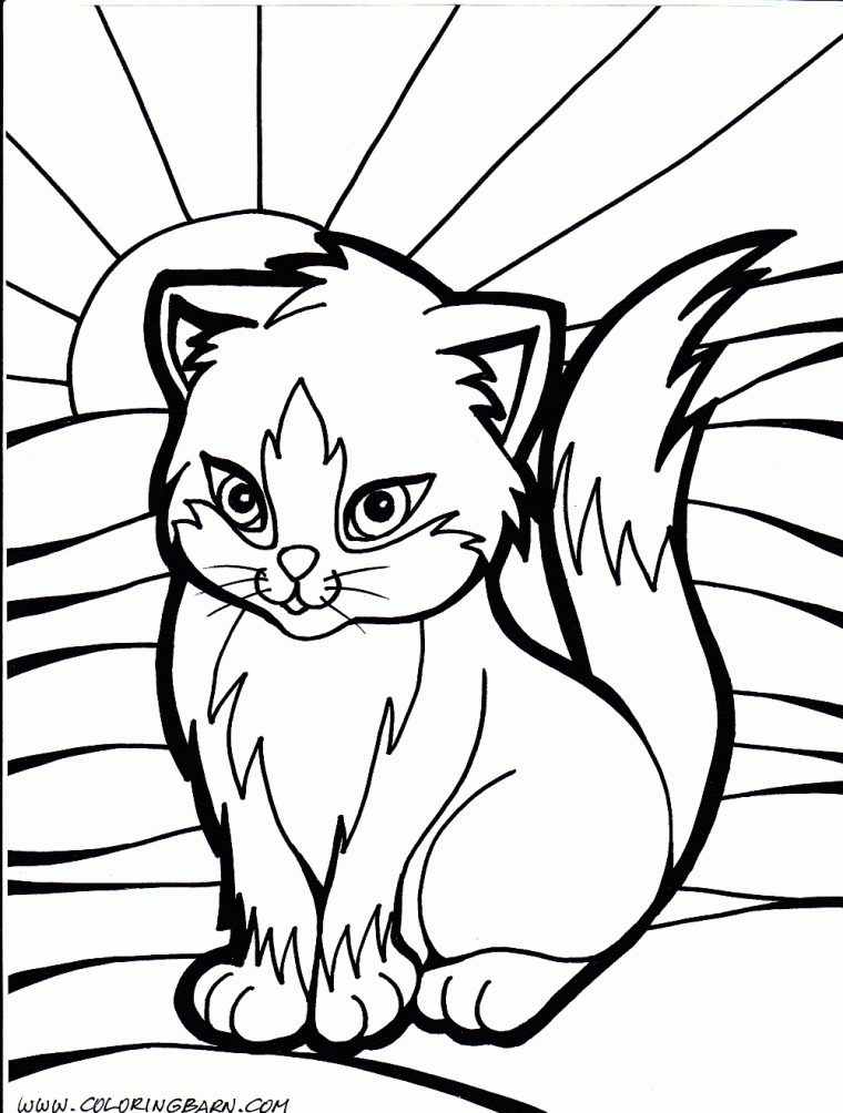 260 Dessins De Coloriage Chat À Imprimer Sur Laguerche tout Tete De Chat Coloriage