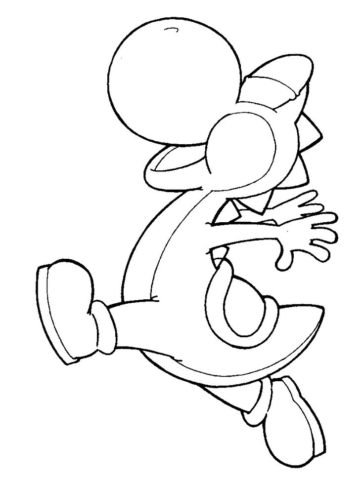 30 Coloriage Yoshi À Imprimer Beau | Cartoon Coloring pour Dessin Yoshi Facile