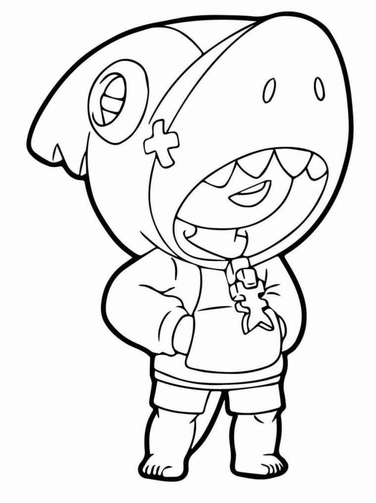 36 Best Pictures Brawl Stars Ausmalbilder Wolf Leon à Coloriage Brawl Stars Ricochet