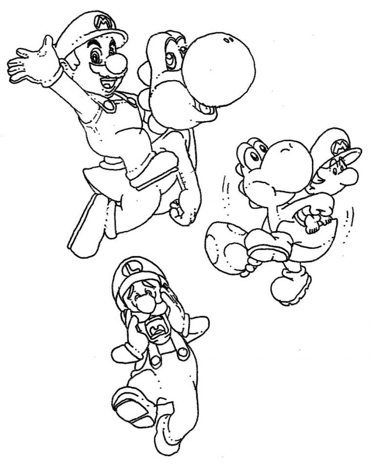 36 Dessins De Coloriage Yoshi À Imprimer Sur Laguerche à Dessin A Imprimer Yoshi