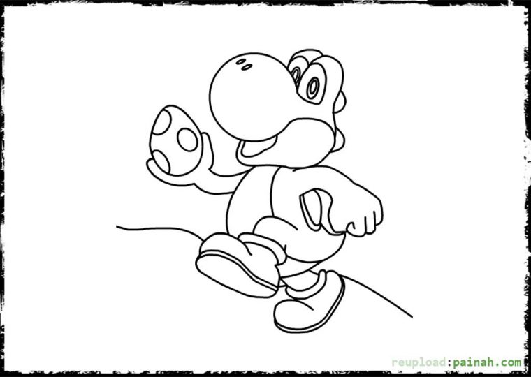 36 Dessins De Coloriage Yoshi À Imprimer Sur Laguerche avec Dessin Yoshi Facile