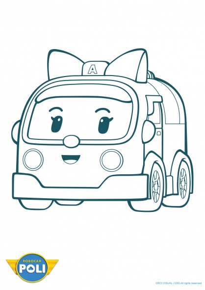 8 Dessins De Coloriage Robocar Poli Julie À Imprimer destiné Coloriage Robocar Poli À Imprimer