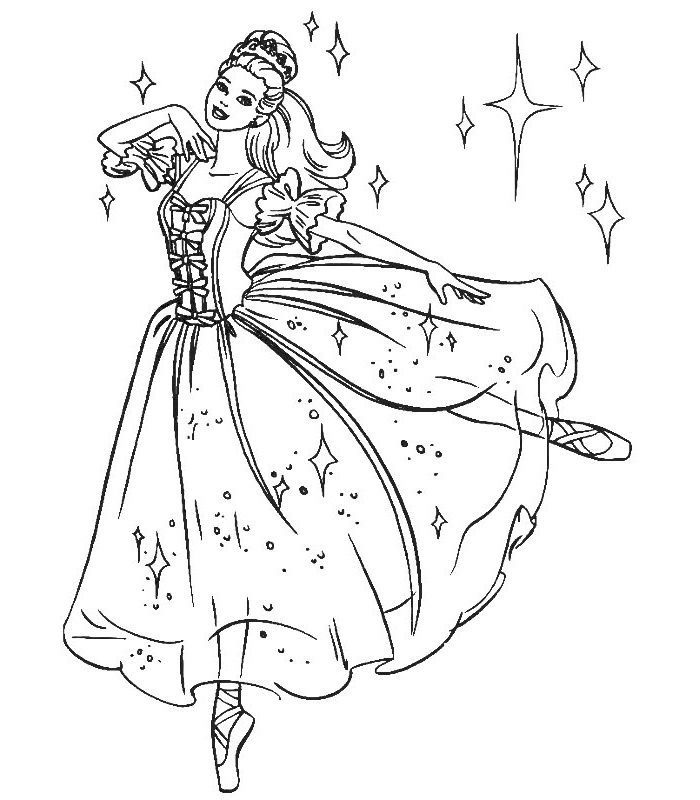 9 Nice Coloriage De Ballerina Gallery | Coloriage concernant Coloriage Danseuse Étoile