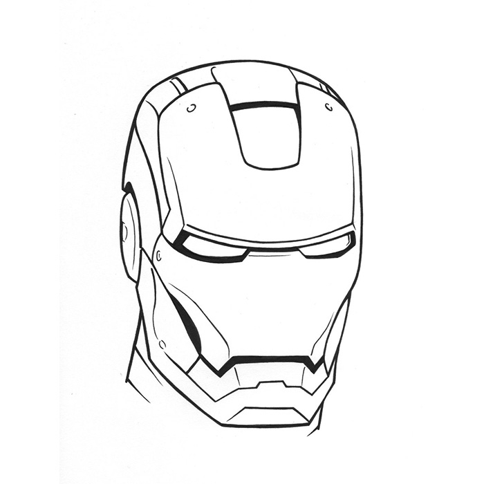 92 Dessins De Coloriage Iron Man À Imprimer Sur Laguerche tout Masque Iron Man À Imprimer