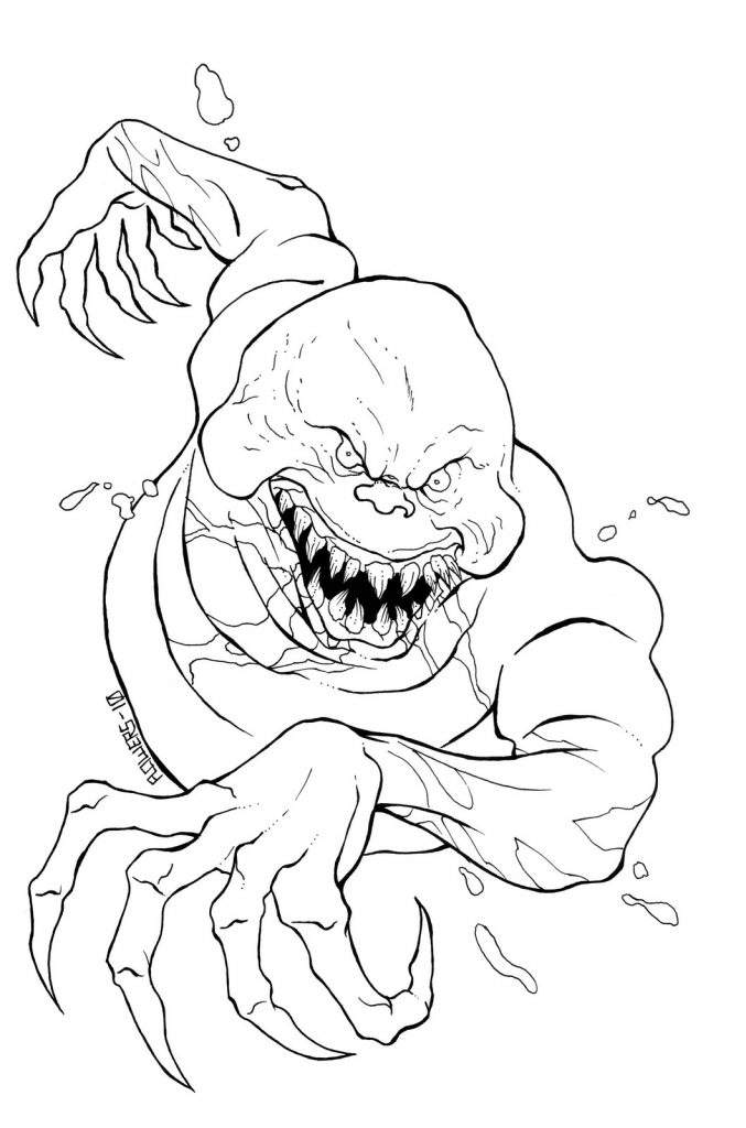 demonic horror coloring pages