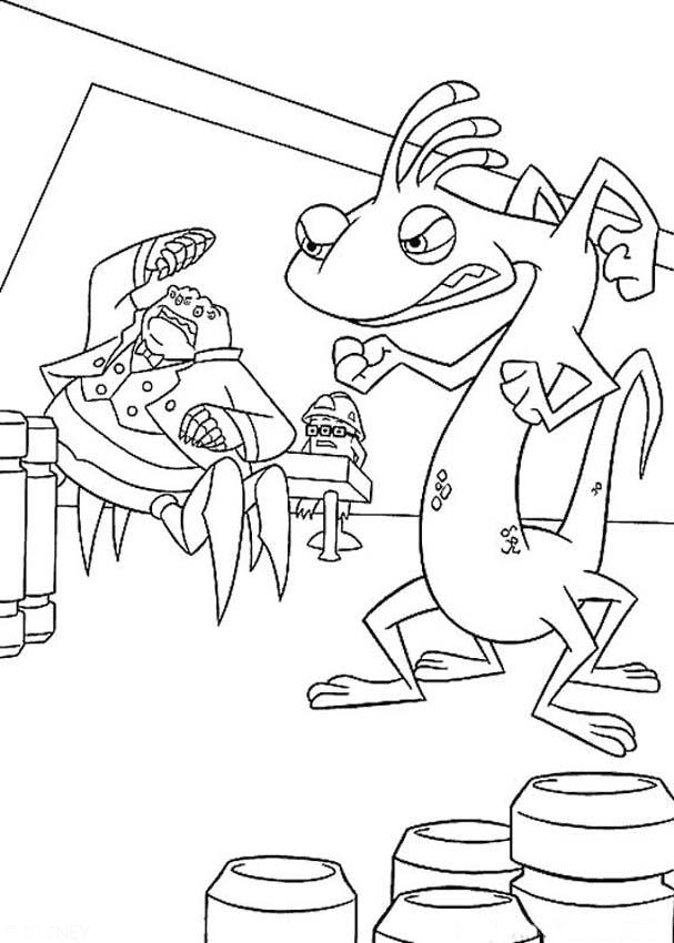 monsters inc coloring pages