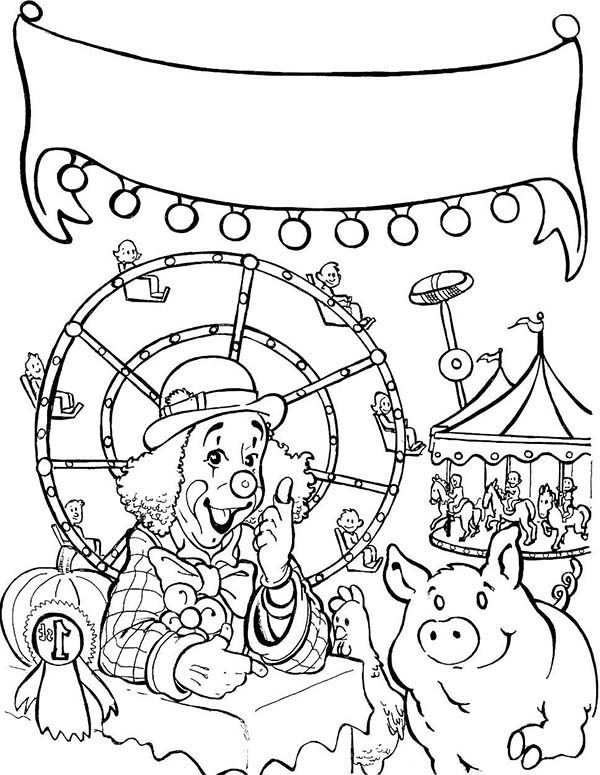 coloring pages carnival