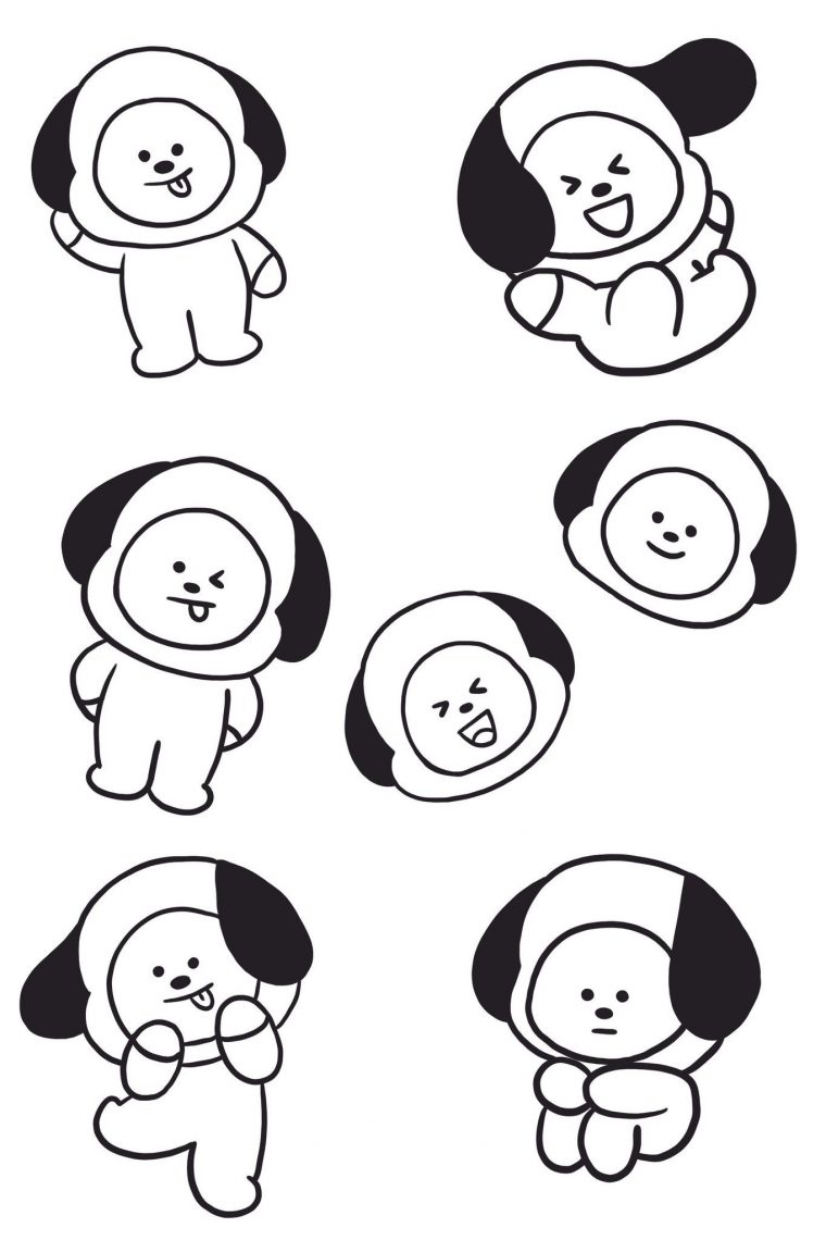 bt21 coloring pages