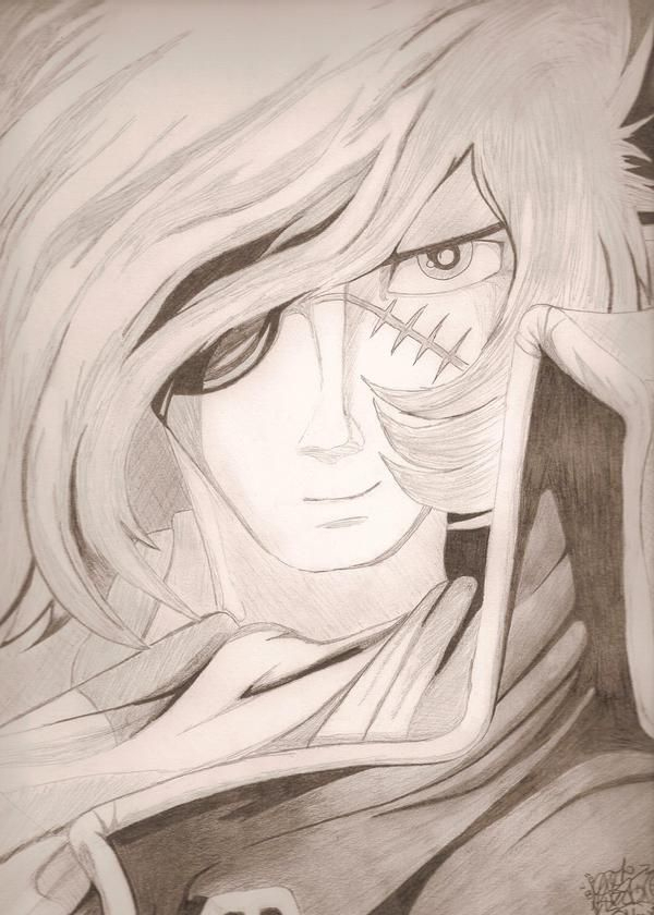 Albator By Hardlolocore On Deviantart | Captain Harlock destiné Albator Coloriage