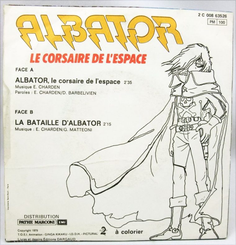 Albator – Générique Chanté Par Jean-Pierre Savelli dedans Albator Coloriage