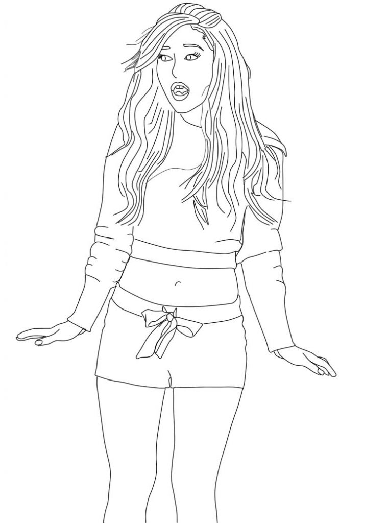 Ariana Grande Coloring Pages At Getcolorings | Free dedans Coloriage Ariana Grande A Imprimer