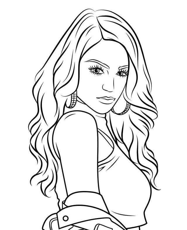 Ariana Grande Coloring Pages pour Coloriage Ariana Grande A Imprimer