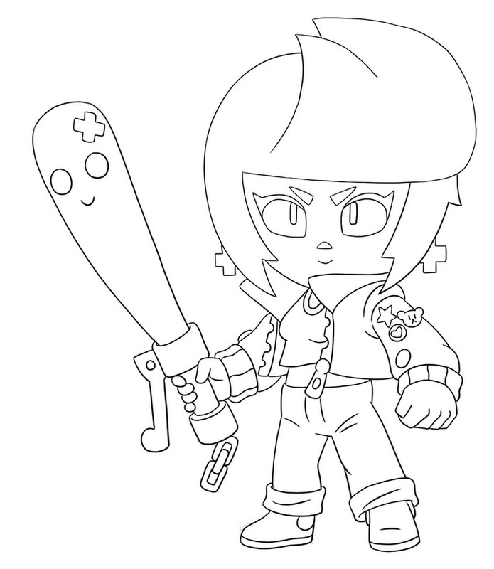 Brawl Stars Desenho Para Colorir~Leon Brawl Stars Desenho encequiconcerne Coloriage Brawl Stars Spike