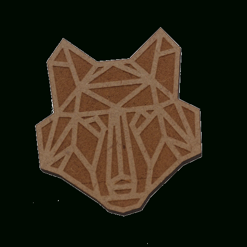 Broche Tête De Loup – Gravure Creuse – Animaux Style Origami intérieur Tete De Loup Origami