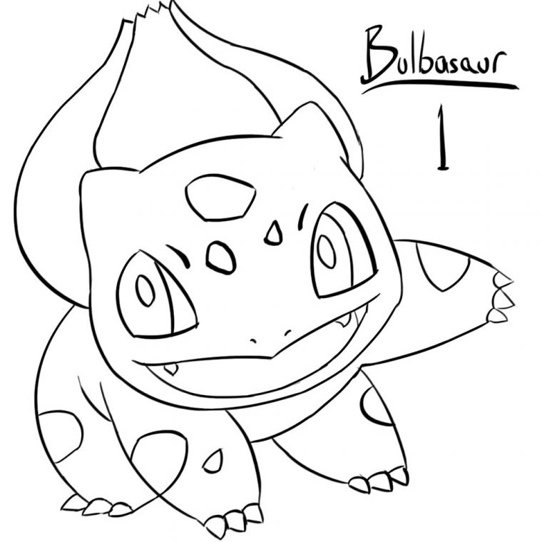 Bulbasaur Coloring Page At Getcolorings | Free destiné Bulbizar Coloriage