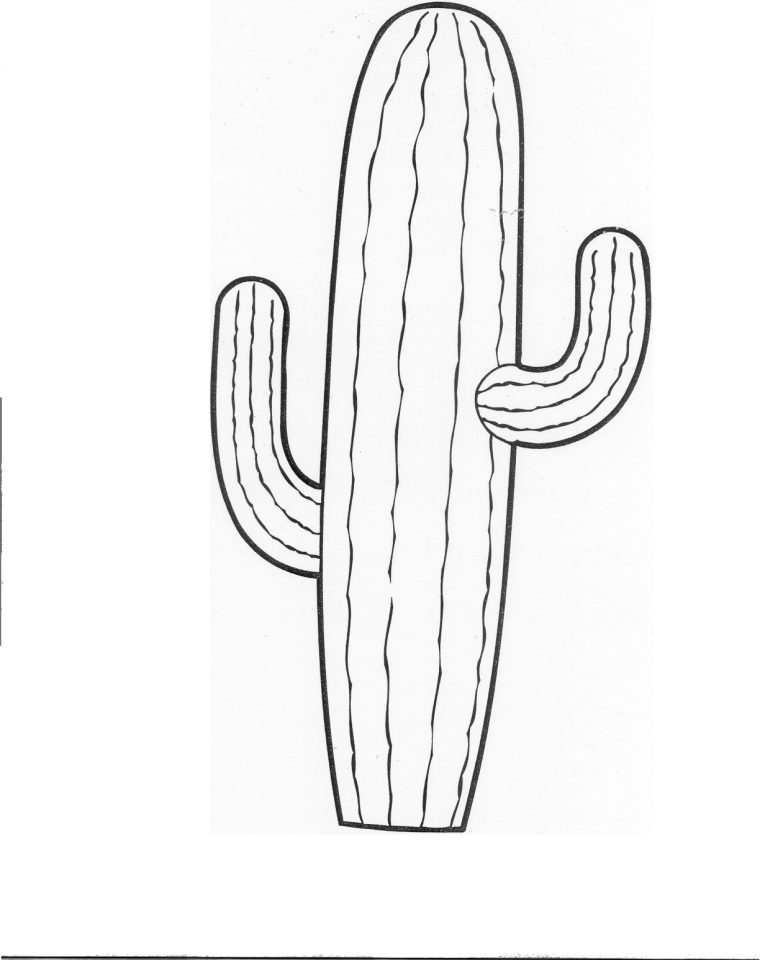 cactus coloring page