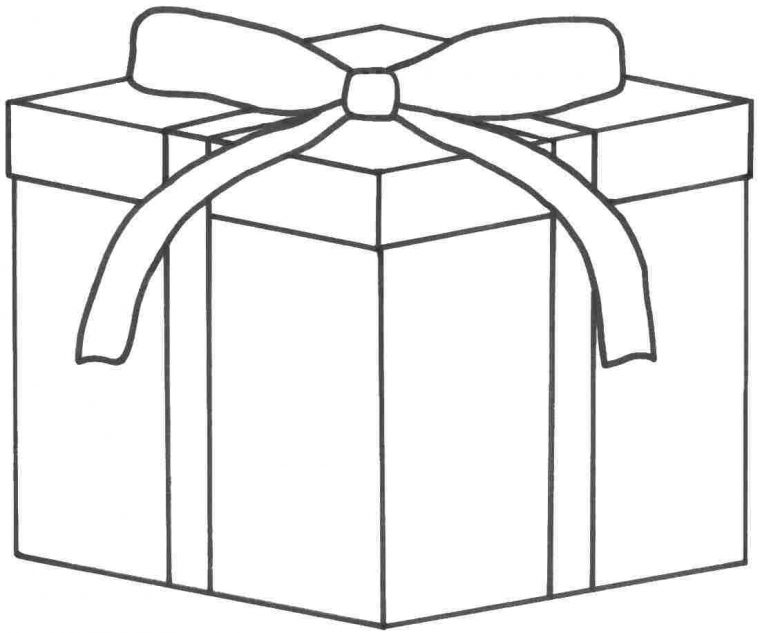 present coloring page