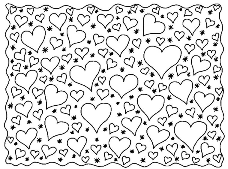 Coeur Amour 1 – Anti-Stress & Art-Thérapie – Coloriages serapportantà Coeur À Colorier