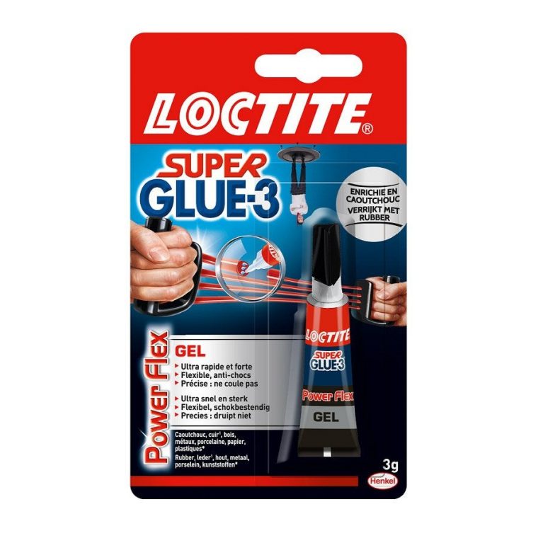 Colle Glue Gel Super Glue 3 Power Flex Loctite, 3 G destiné Loctite 406 Leroy Merlin