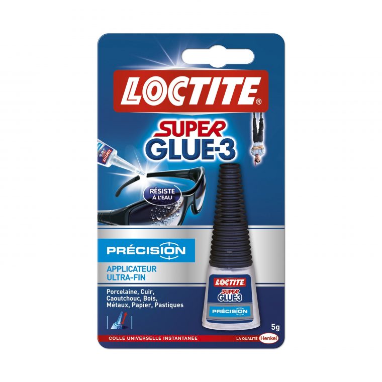 Colle Glue Liquide Super Glue 3 Precision Loctite, 5 G pour Loctite 406 Leroy Merlin