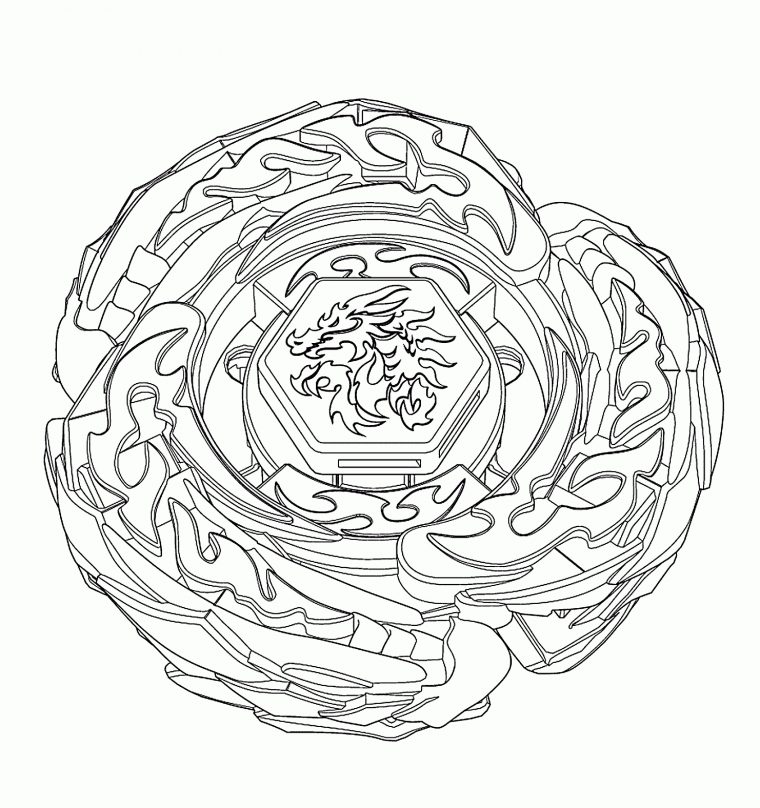 Coloriage À Dessiner Toupie Beyblade En Ligne pour Beyblade Burst Coloriage