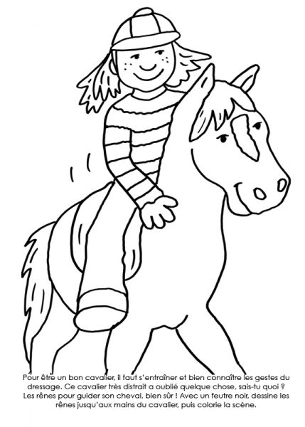 Coloriage À Imprimer : Cavalier À Cheval encequiconcerne Coloriage Cavalière