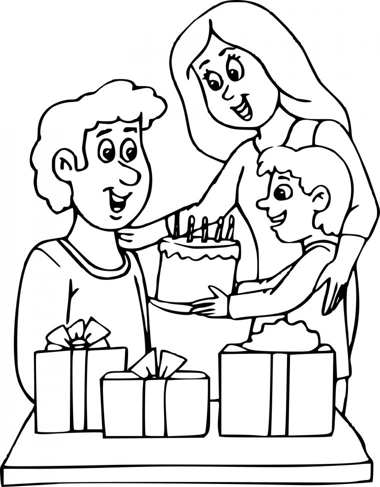 Coloriage Anniversaire Papa À Imprimer Sur Coloriages intérieur Coloriage Joyeux Anniversaire Papa