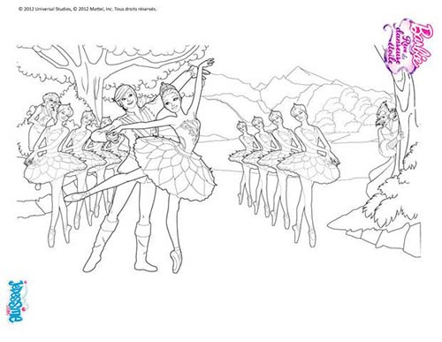 Coloriage Barbie Reve De Danseuse Etoile Barbie Ballet A pour Coloriage Danseuse Étoile