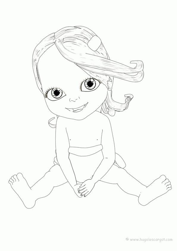 Coloriage Bébé Lilly concernant Coloriage Bebe 1 An