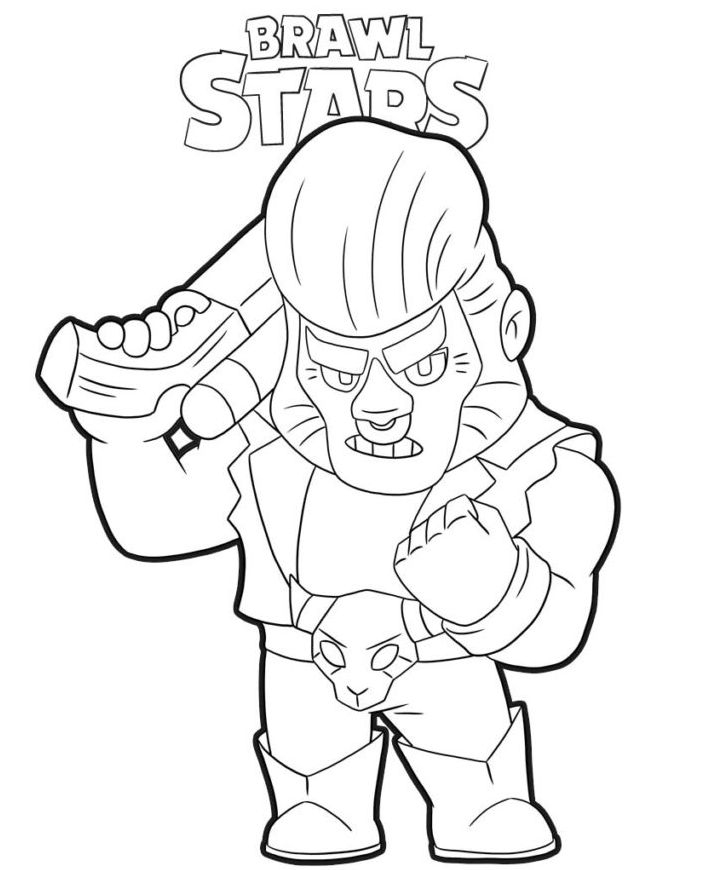 Coloriage Brawl Stars | Coloriage, Coloriage Été, Dessin A avec Dessin Brawl Stars Nani