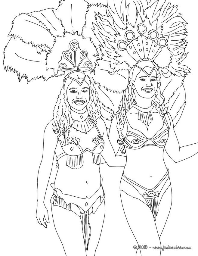 Coloriage Carnaval De Rio | Carnaval De Rio | Coloriage serapportantà Coloriage Carnaval De Rio