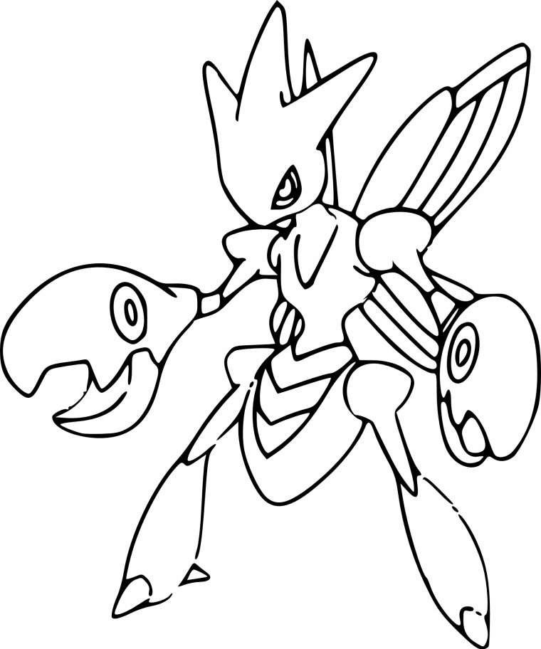 Coloriage Cizayox Pokemon À Imprimer serapportantà Dessin A Imprimer Pokemon