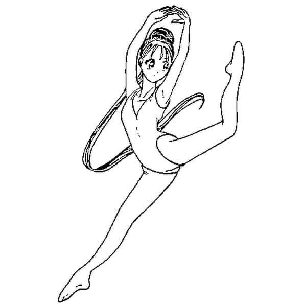 Coloriage Danseuse En Ligne Gratuit À Imprimer avec Coloriage Gymnastique A Imprimer