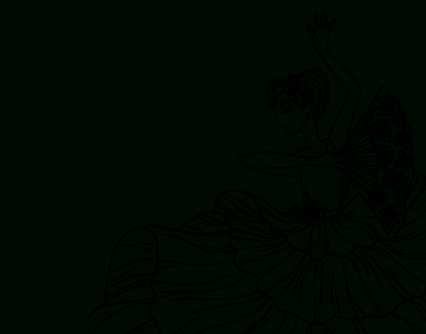 Coloriage De Femme Flamenco Pour Colorier – Coloritou intérieur Coloriage Flamenco